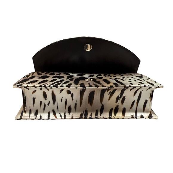 Christian Louboutin Loubi54 Gigi Leopard Satin Crepe Clutch Crossbody Bag - Picture 6 of 14